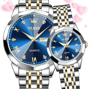 Olevs Couple Watch- Blue